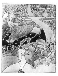 The Enormous Oak Tree is Cut Down, illustration from 